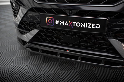 Maxton Front Ansatz für Cupra Ateca Mk1 Facelift schwarz Hochglanz