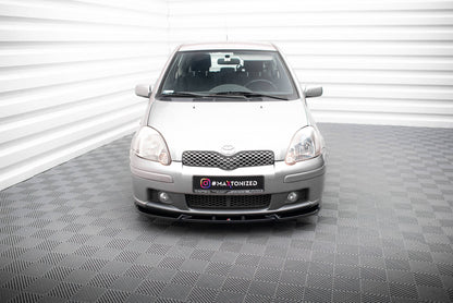 Maxton Front Ansatz für Toyota Yaris T-Sport Mk1 Facelift schwarz Hochglanz