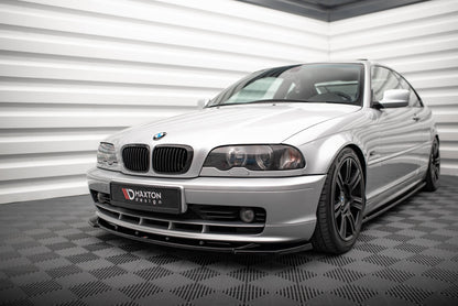 Maxton Front Ansatz V.1 für BMW 3er Coupe E46 schwarz Hochglanz