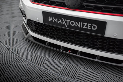 Maxton Front Ansatz V.1 für Volkswagen Passat GT B8 Facelift USA schwarz Hochglanz