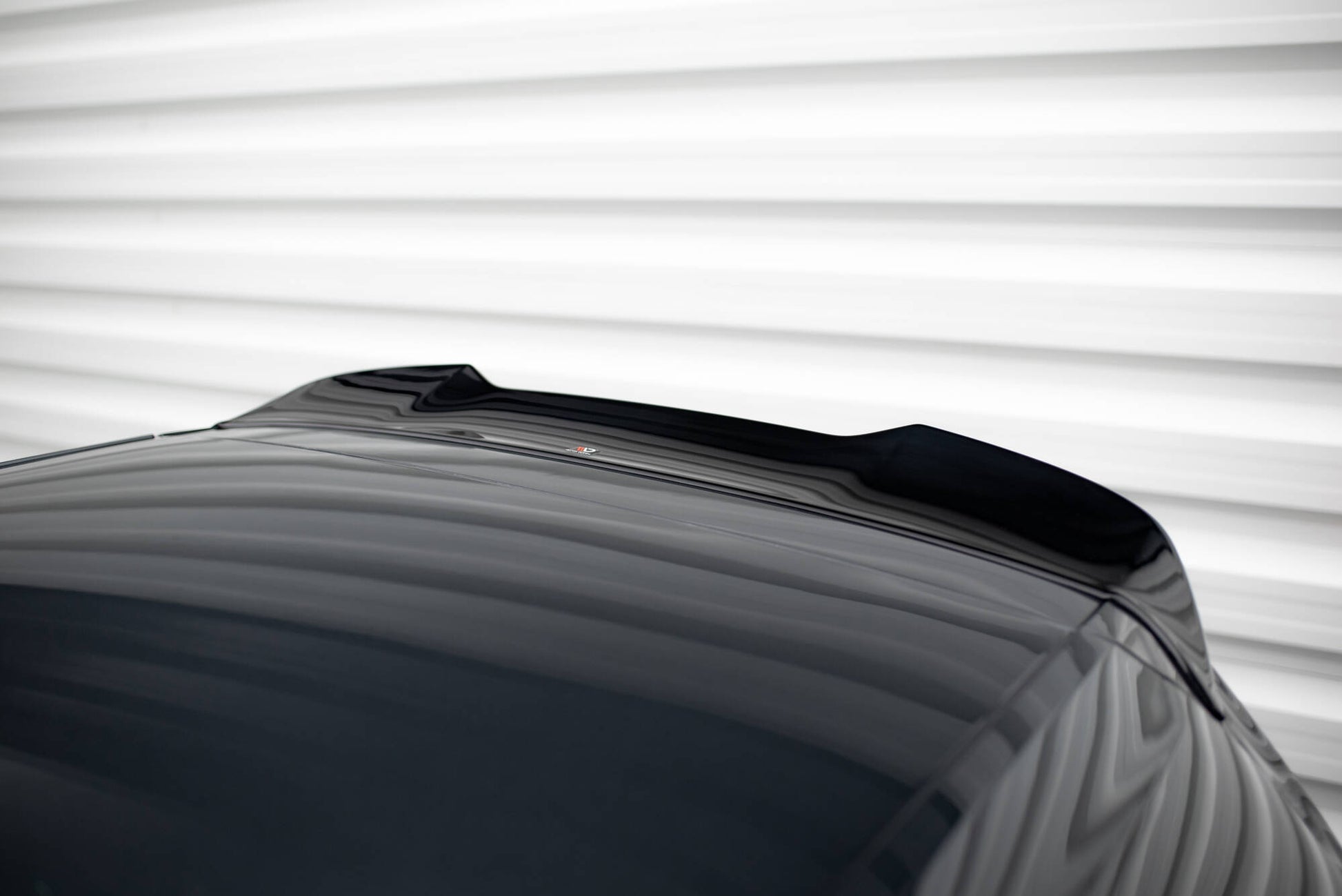 Maxton Spoiler CAP für 3D Volkswagen Golf R / R-Line / GTI Mk7 schwarz Hochglanz