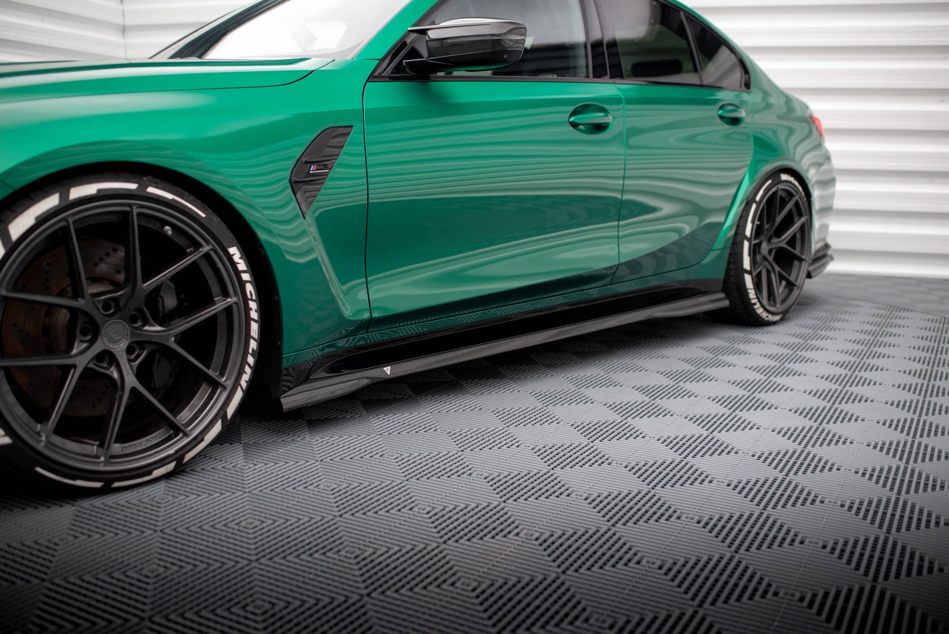 Maxton Set of Carbon Fiber Splitters BMW M3 G80 Limousine schwarz matt