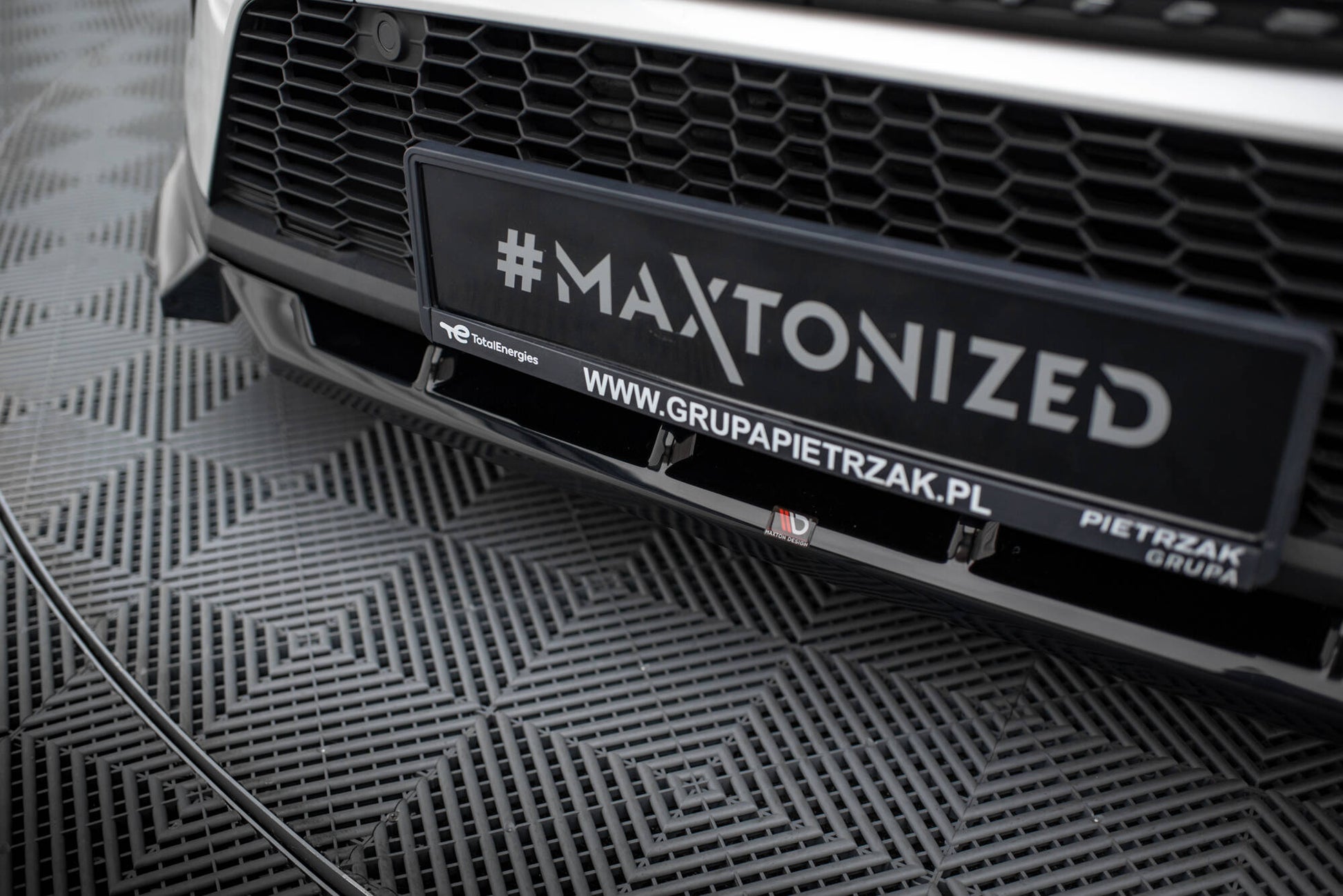 Maxton Front Ansatz für Peugeot 408 Mk1 schwarz Hochglanz