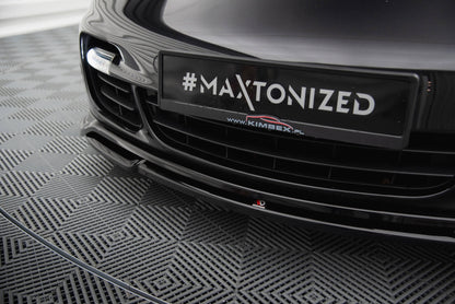 Maxton Front Ansatz für Porsche 911 Turbo 997 schwarz Hochglanz