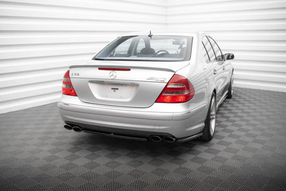 Maxton Heck Ansatz Flaps Diffusor für Mercedes-Benz E 55 AMG W211 schwarz Hochglanz