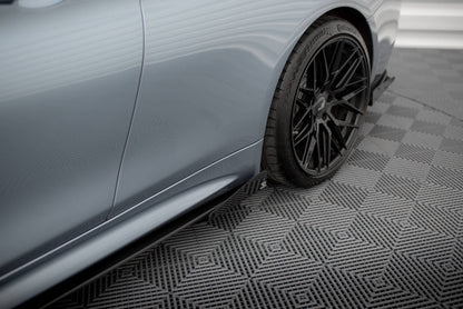 Maxton Side Flaps BMW 4er Coupe / Gran Coupe / Cabrio M-Paket F32 / F36 / F33  schwarz Hochglanz