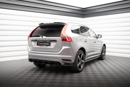 Maxton Spoiler CAP für Volvo XC60 R-Design Mk1 Facelift schwarz Hochglanz