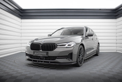 Maxton Front Ansatz V.1 für BMW 5er G30 / G31 Facelift schwarz Hochglanz
