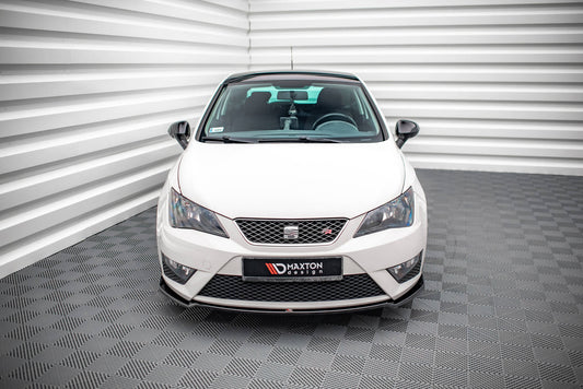 Maxton Front Ansatz V.1 für Seat Ibiza FR SC Mk4 Facelift schwarz Hochglanz