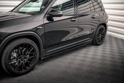 Maxton Seitenschweller Ansatz für Mercedes-AMG GLB 35 X247 schwarz Hochglanz