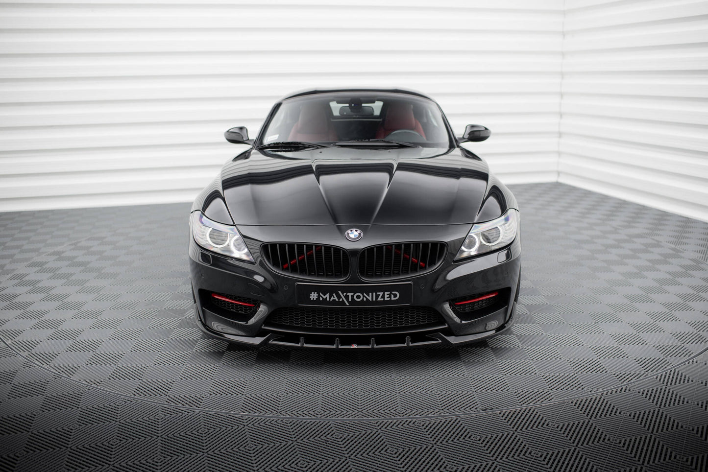 Maxton Front Ansatz für BMW Z4 M-Paket E89 Facelift schwarz Hochglanz