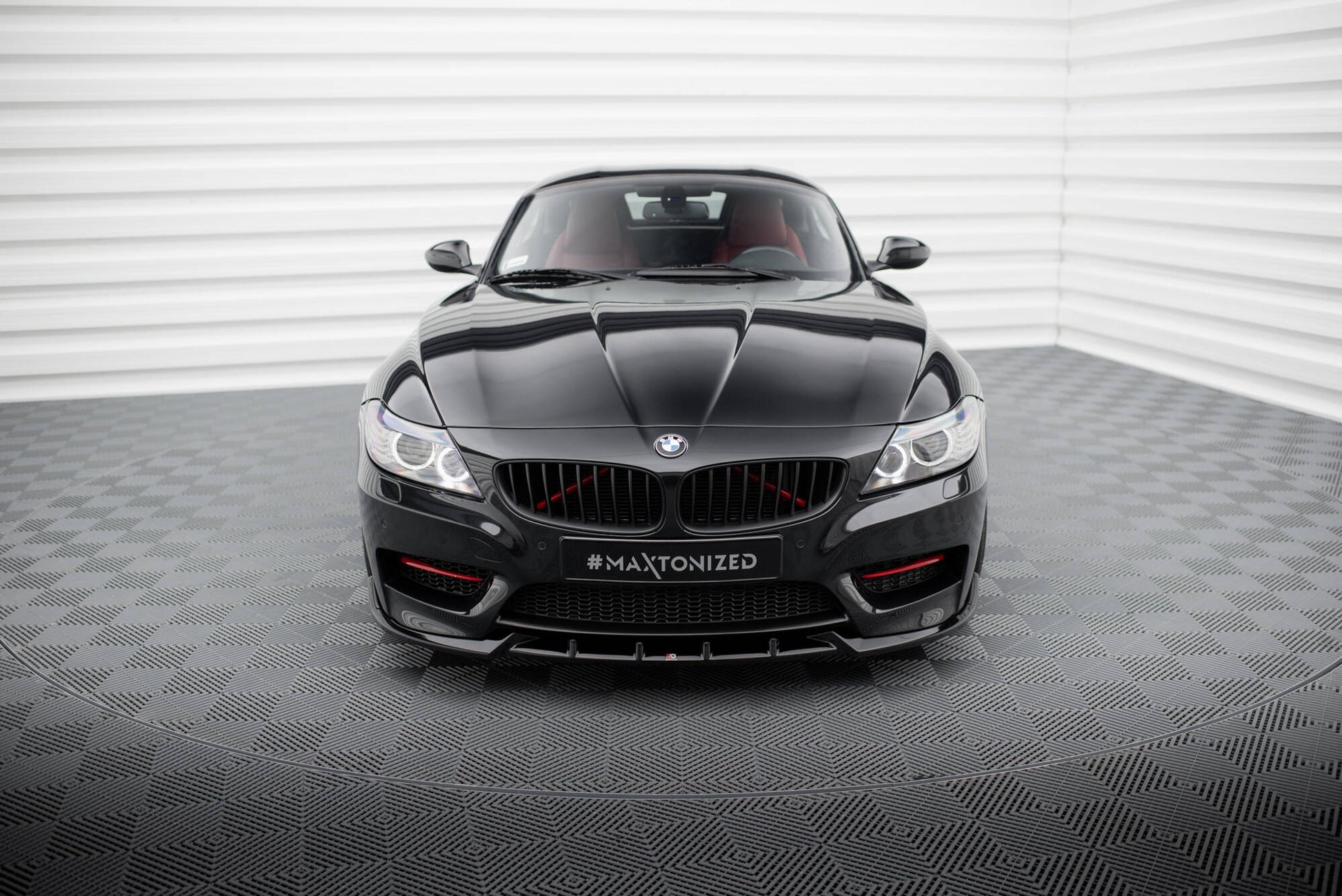 Maxton Front Ansatz für BMW Z4 M-Paket E89 Facelift schwarz Hochglanz