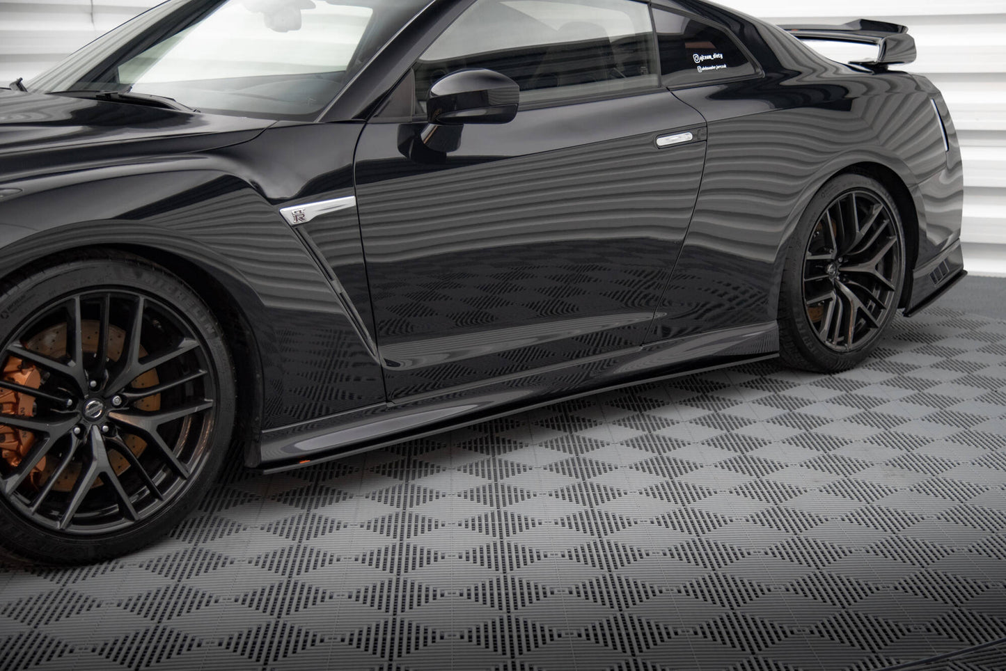 Maxton Street Pro Seitenschweller Ansatz für Nissan GTR R35 Facelift