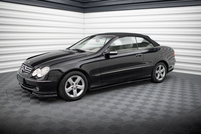 Maxton Seitenschweller Ansatz für Mercedes-Benz CLK W209 schwarz Hochglanz