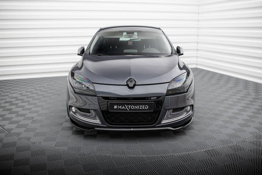 Maxton Front Ansatz V.1 für Renault Megane GT Mk3 Facelift schwarz Hochglanz