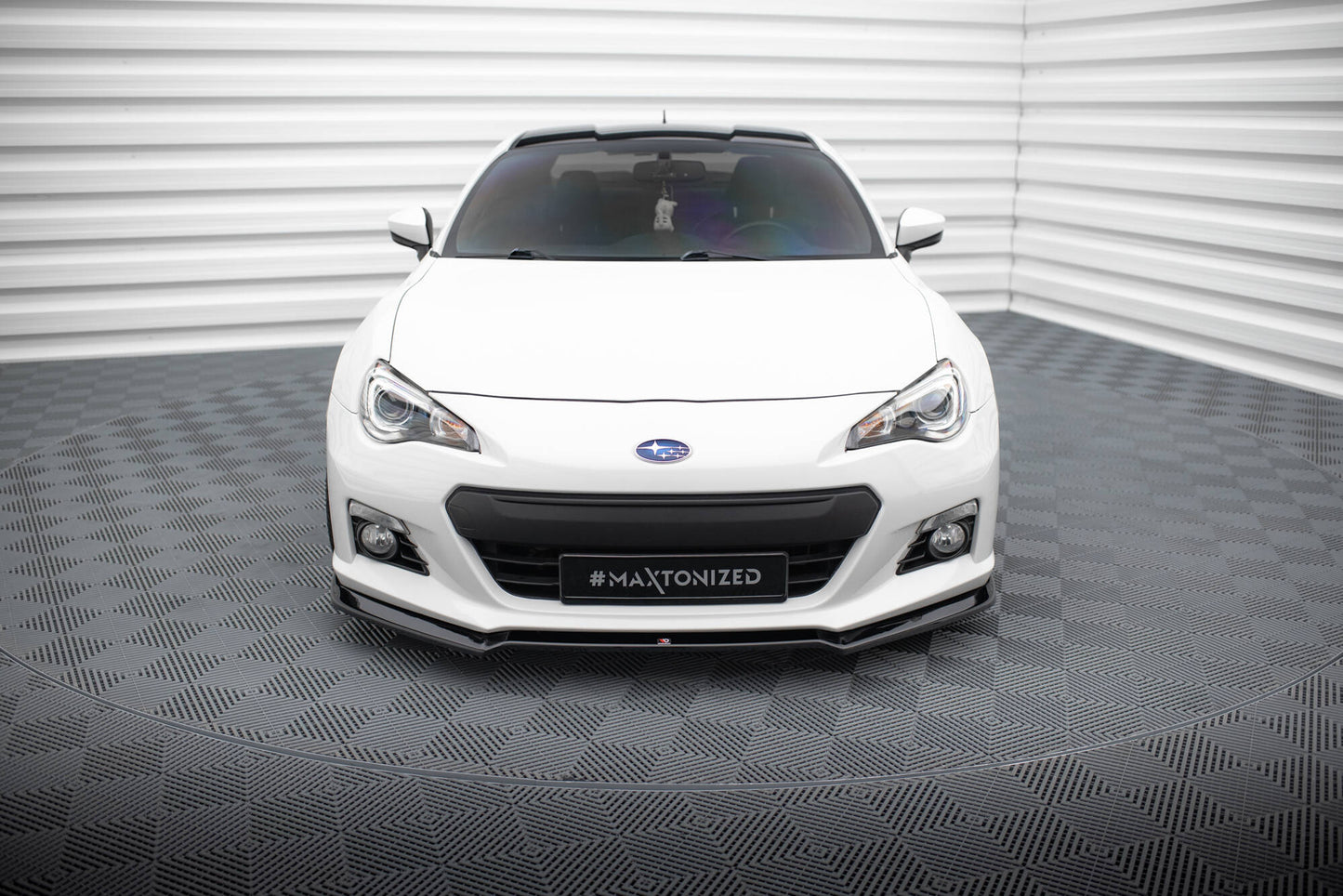 Maxton Front Ansatz V.2 für Subaru BRZ schwarz Hochglanz