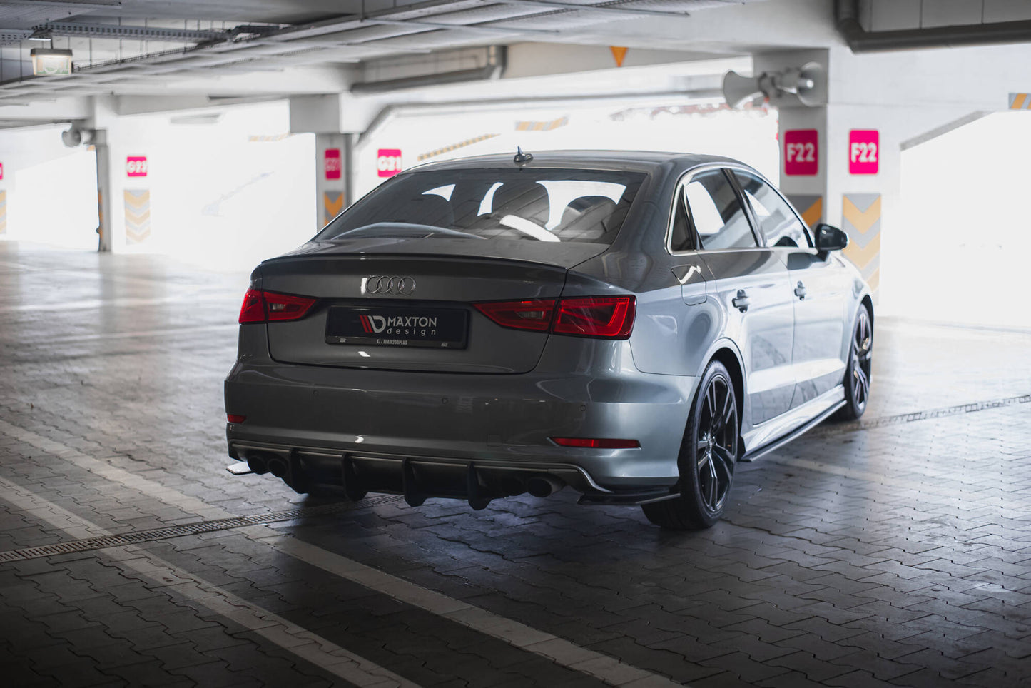 Maxton Street Pro Heckschürze für Audi S3 Limousine 8V