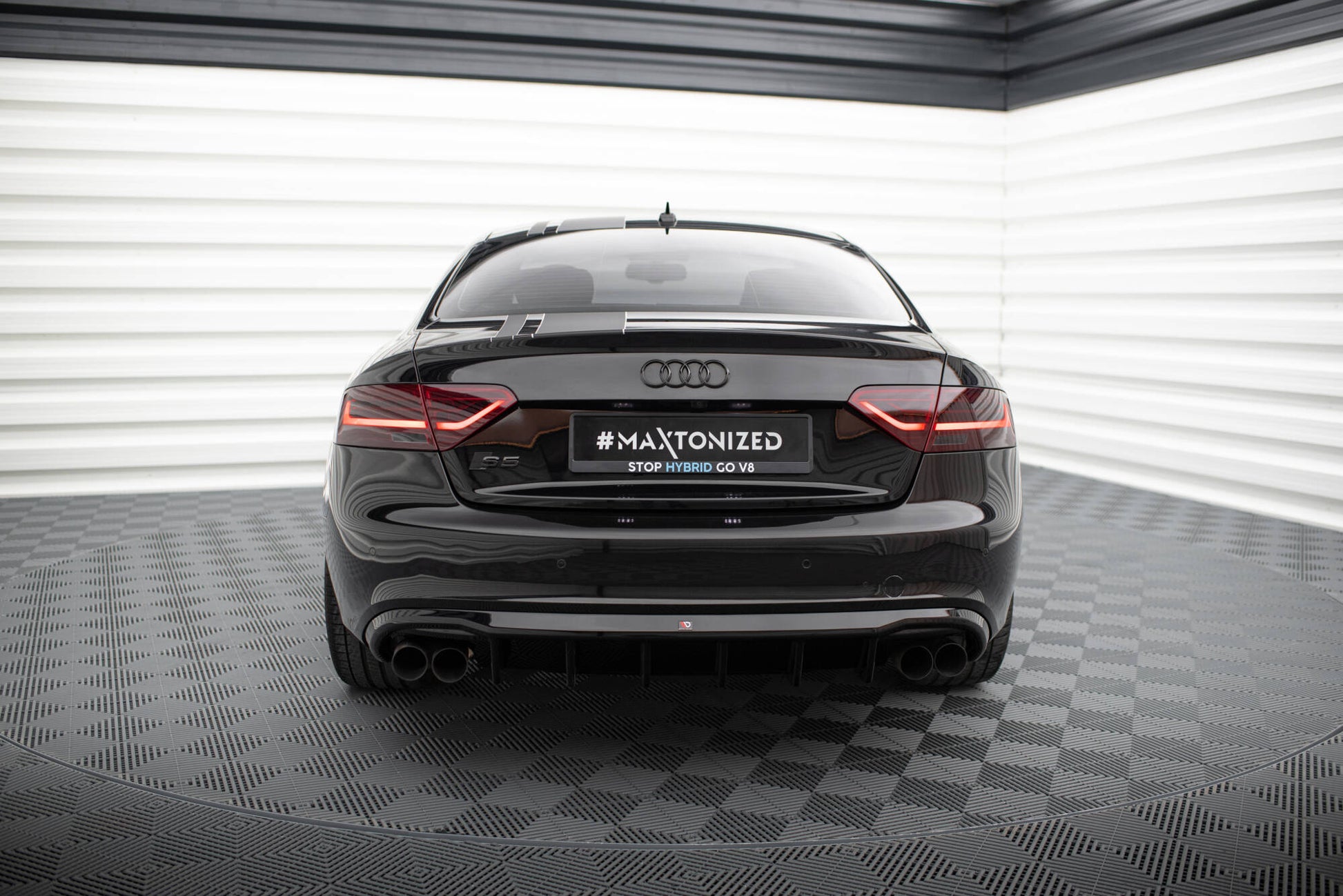 Maxton Diffusor Heck Ansatz für Audi S5 Coupe / Cabrio S-Line 8T