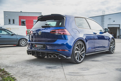Maxton Robuste Racing Heck Ansatz Flaps Diffusor für VW Golf 7 R Facelift
