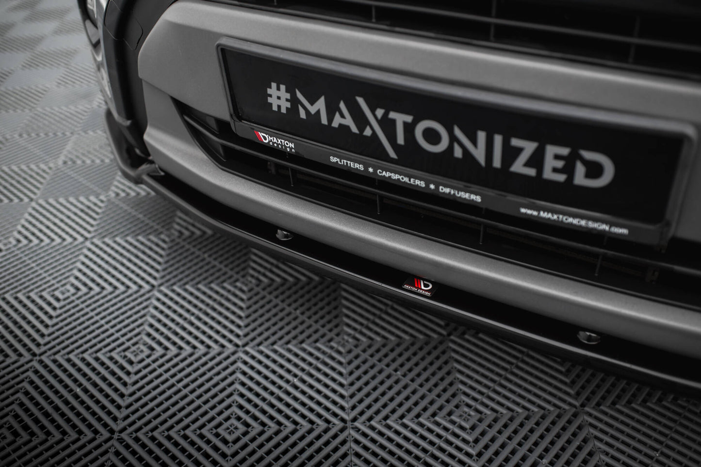 Maxton Front Ansatz V.2 für Suzuki Vitara S Mk2 schwarz Hochglanz