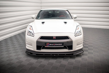 Maxton Front Ansatz für Nissan GTR R35 Facelift schwarz matt