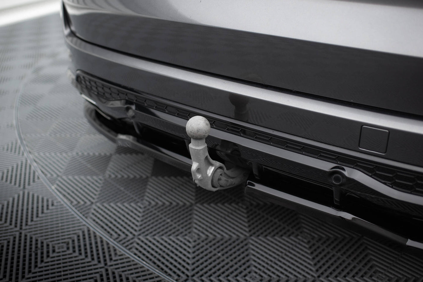 Maxton Mittlerer Diffusor Heck Ansatz DTM Look für Ford S-Max ST-Line Mk2 schwarz Hochglanz