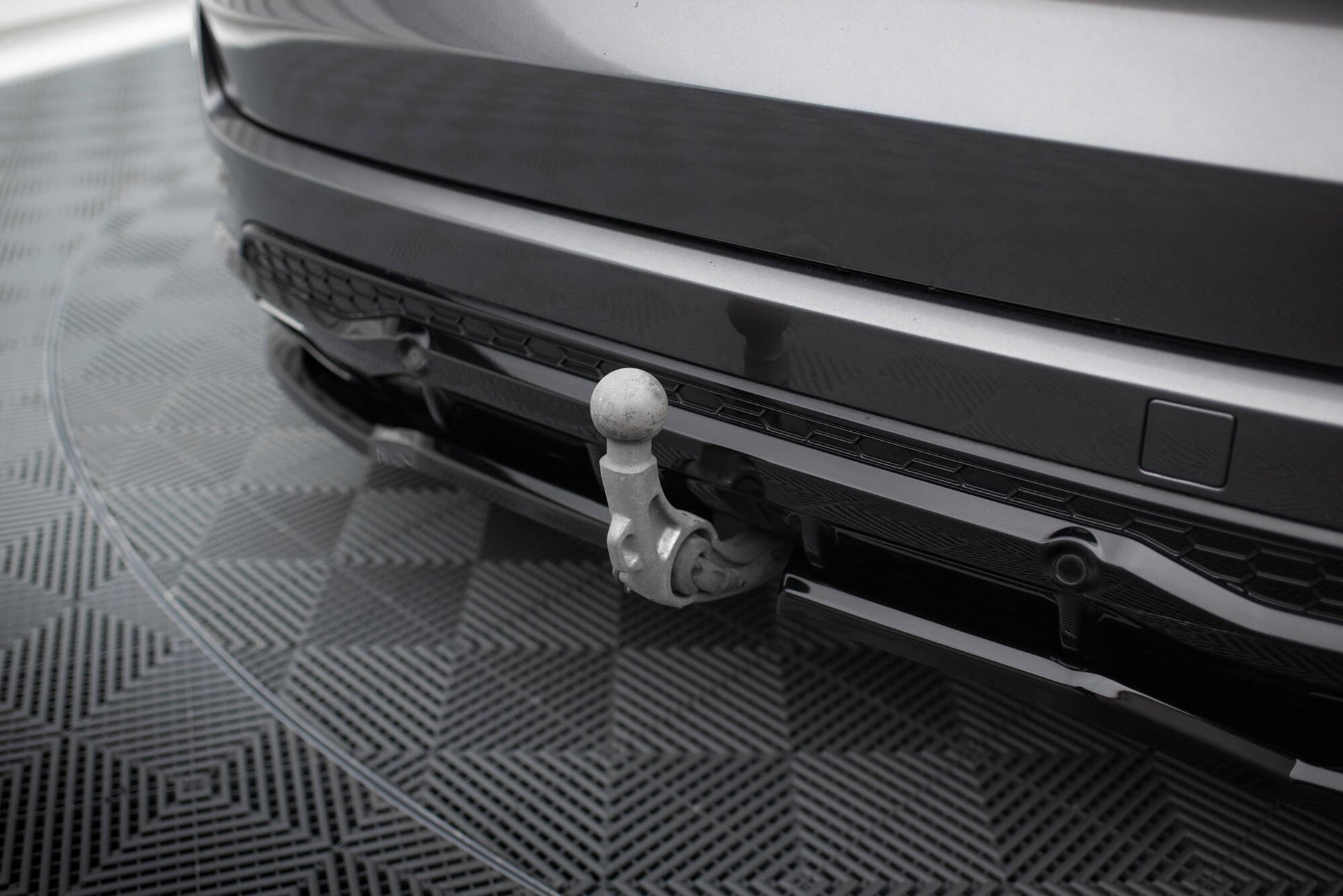 Maxton Mittlerer Diffusor Heck Ansatz DTM Look für Ford S-Max ST-Line Mk2 schwarz Hochglanz