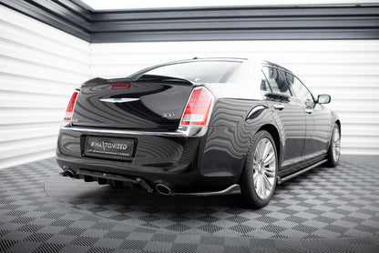 Maxton Spoiler CAP für 3D Chrysler 300 Mk2 schwarz Hochglanz