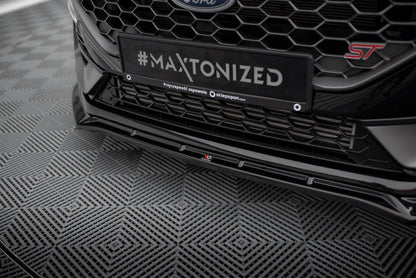 Maxton Front Ansatz V.4 +Flaps für Ford Fiesta ST Mk8 Facelift