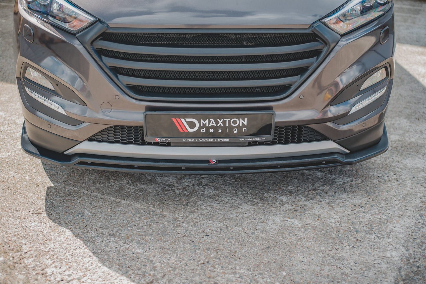 Maxton Front Ansatz für Hyundai Tucson Mk3 schwarz Hochglanz
