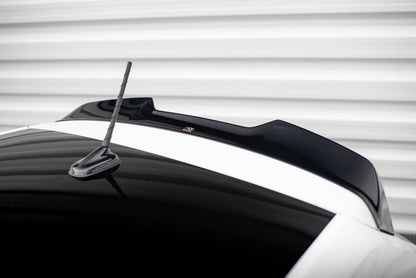 Maxton Spoiler CAP für 3D Volkswagen Polo GTI Mk6 Facelift schwarz Hochglanz