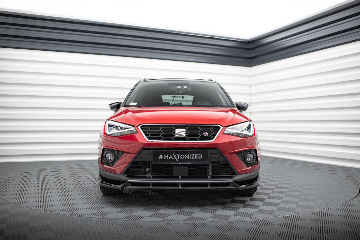 Maxton Front Ansatz für Seat Arona FR Mk1 schwarz Hochglanz