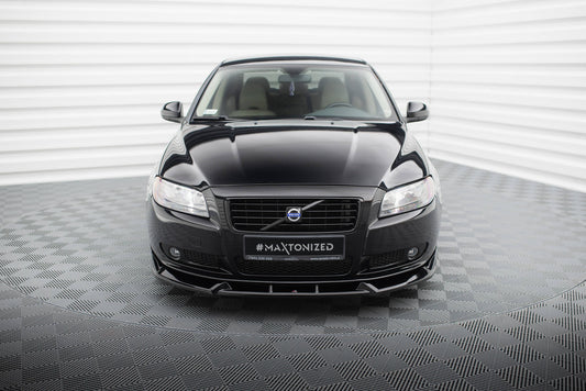 Maxton Front Ansatz für Volvo S80 Mk2 schwarz Hochglanz