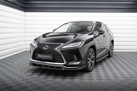 Maxton Front Ansatz für Lexus RX Mk4 Facelift schwarz Hochglanz