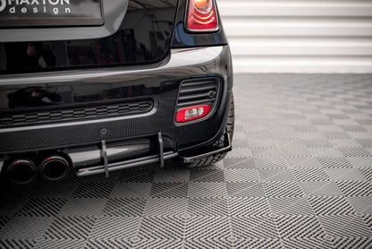 Maxton Heck Ansatz Flaps Diffusor V.2 für Mini Cooper John Cooper Works R56 schwarz Hochglanz