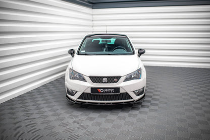 Maxton Front Ansatz V.2 für Seat Ibiza FR SC Mk4 Facelift schwarz Hochglanz