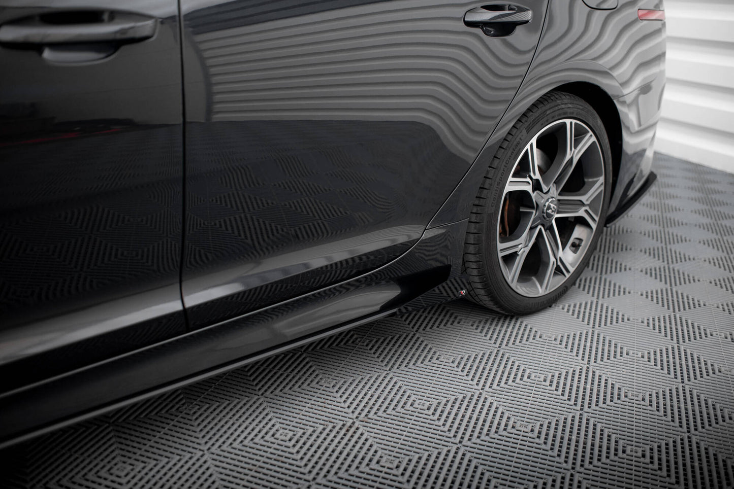 Maxton Side Flaps Kia Stinger GT / GT-Line / Standard Mk1 schwarz Hochglanz
