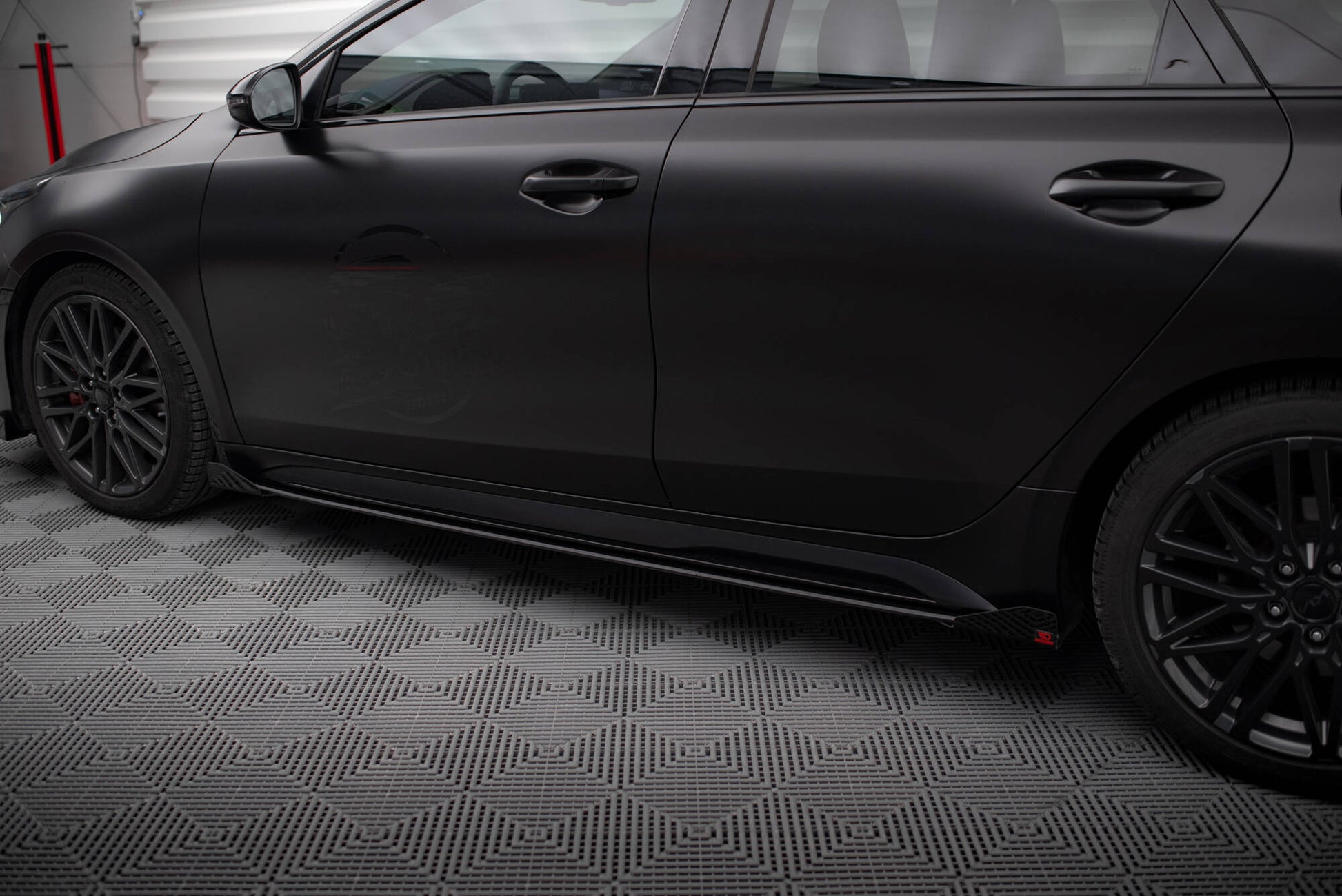 Maxton Street Pro Seitenschweller Ansatz für + Flaps Kia Proceed GT Mk1 Facelift / Ceed GT Mk3 Facelift  schwarz Hochglanz