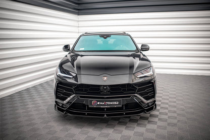 Maxton Front Ansatz V.1 für Lamborghini Urus Mk1 schwarz Hochglanz