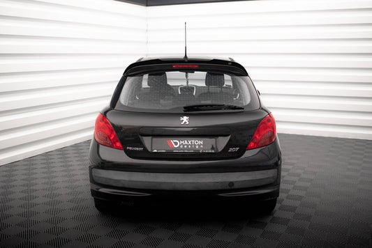 Maxton Spoiler CAP für Peugeot 207 Sport schwarz Hochglanz