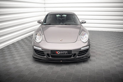 Maxton Front Ansatz V.1 für Porsche 911 Carrera GTS 997 Facelift schwarz Hochglanz