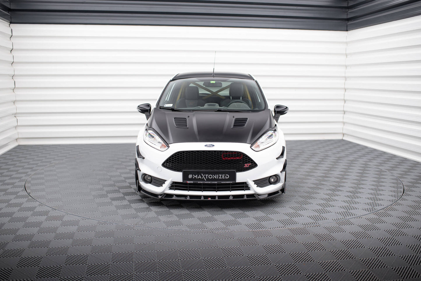 Maxton Front Ansatz V.6 +Flaps für Ford Fiesta ST Mk7 Facelift