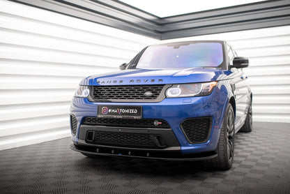 Maxton Front Ansatz V.1 für Land Rover Range Rover Sport SVR Mk2 schwarz Hochglanz