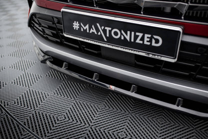 Maxton Front Ansatz V.2 für Hyundai Tucson N-Line Mk4 schwarz Hochglanz