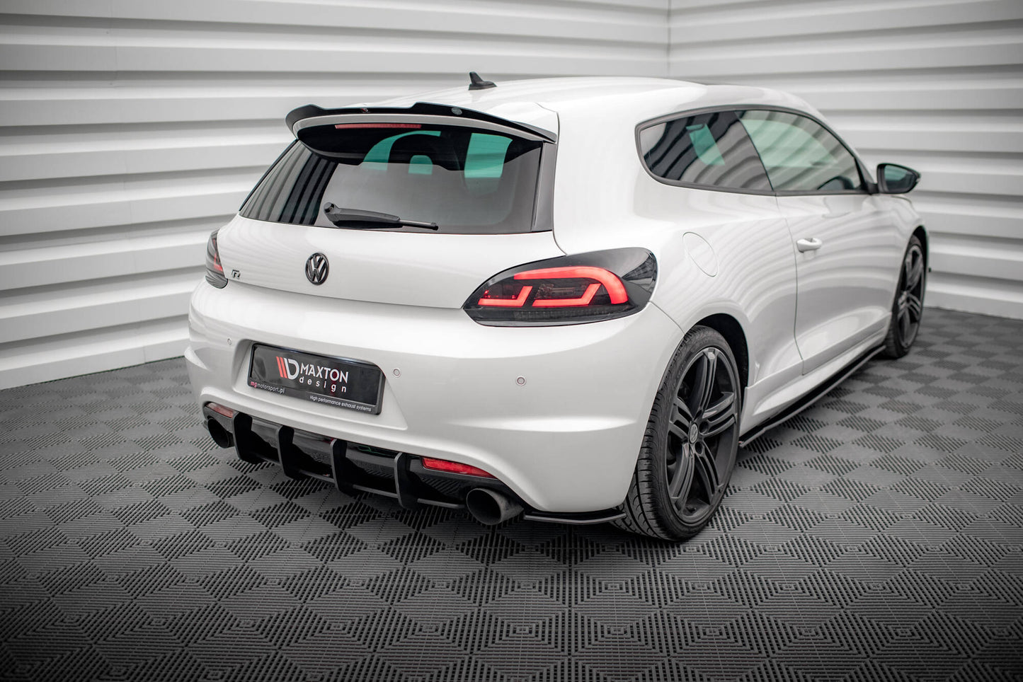 Maxton Street Pro Heck Ansatz Flaps Diffusor für Volkswagen Scirocco R Mk3