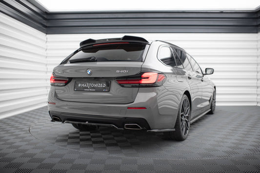 Maxton Heck Ansatz Flaps Diffusor für BMW 5er G30 / G31 Facelift schwarz Hochglanz