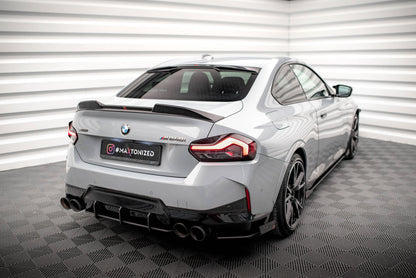 Maxton Heckscheiben Spoiler für BMW 2 Coupe G42 / M2 G87 schwarz Hochglanz