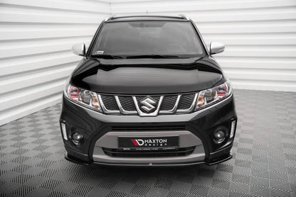 Maxton Front Ansatz V.1 für Suzuki Vitara S Mk2 schwarz Hochglanz