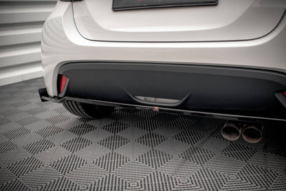 Maxton Mittlerer Diffusor Heck Ansatz V.1 +Flaps für  Toyota Yaris Mk4