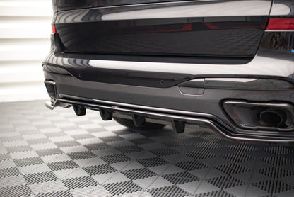 Maxton Mittlerer Diffusor Heck Ansatz DTM Look für BMW X7 M G07 schwarz matt